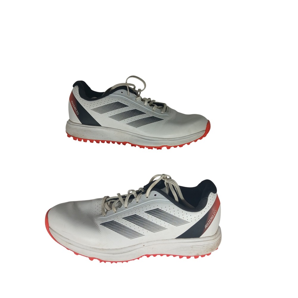 Adidas Adizero ZG Golf Shoes 5.5 White Red Spikeless Athletic Performance Z911